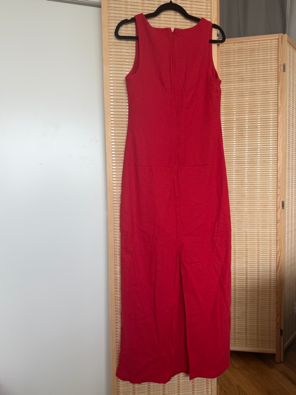 Sleeveless Red Maxi Dress